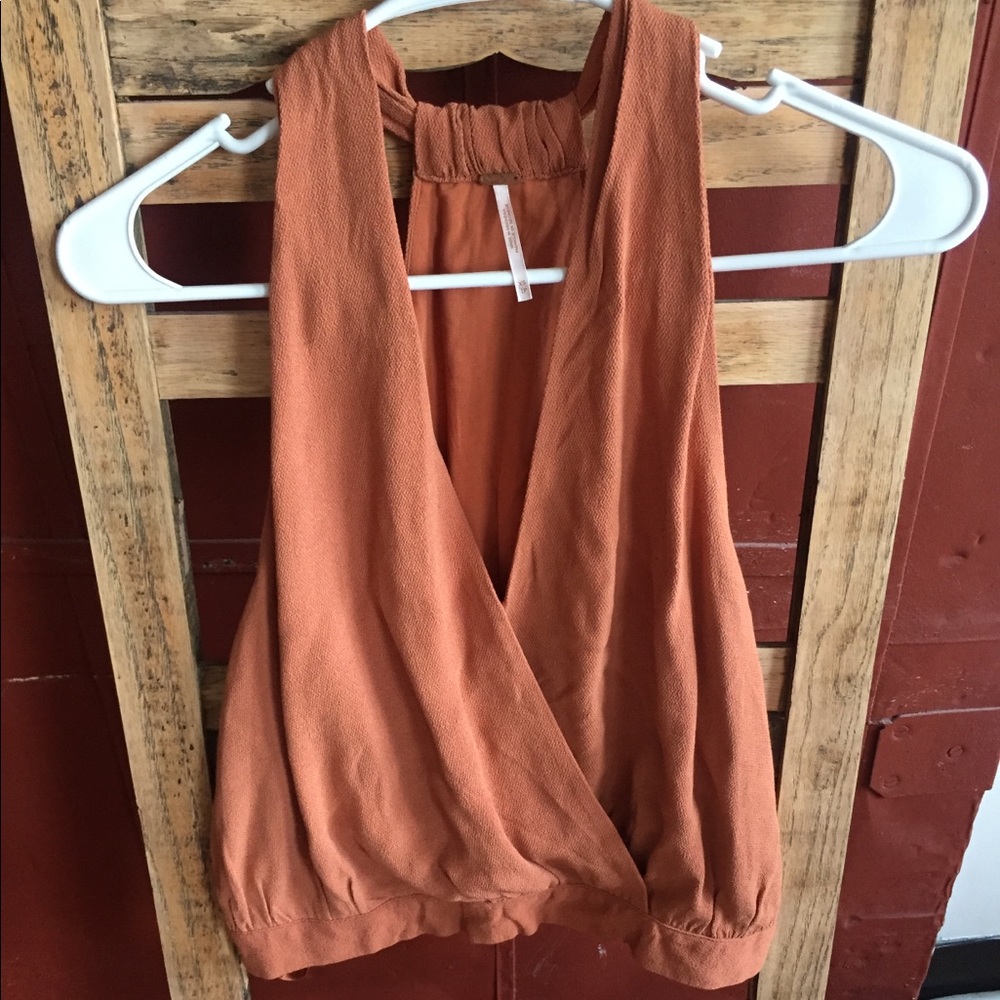 Free people cross my heart tank